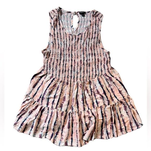 Torrid Rayon Twill Smocked Tiered Tank, Size 2X - Picture 4 of 7